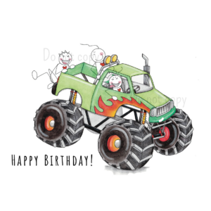 Mannetjies-kaartjie: Monster truck (Engels)