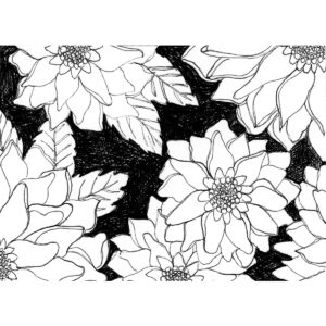 Where There's Light-kaartjie: Doodle-blomme